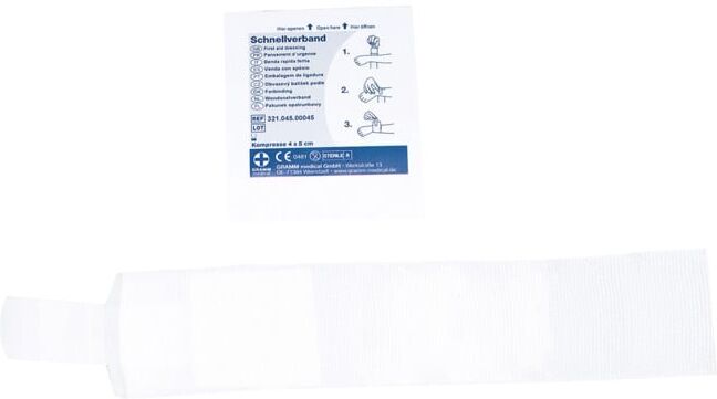 Gramm Medical Pansement compressif rapide stérile, 4 x 5 cm (321.045.00045)