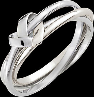 Edenly Origami Herz Trilogie-Ring â€“ 750er WeiÃŸgold (18 Karat)