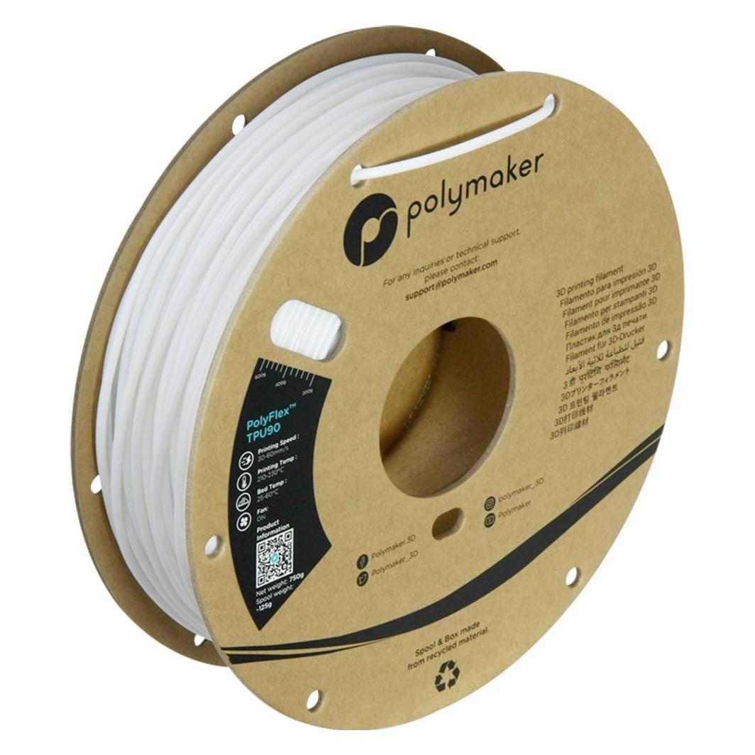Polymaker PolyFlex TPU-90A Weiss 2,85 mm 750g (TPU, 750 g, 2.85 mm) (PD02007)