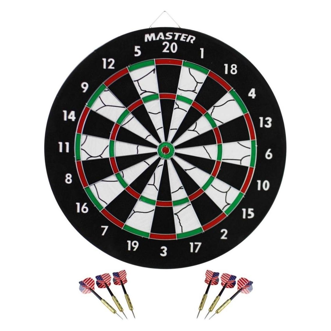 Master Dart 2in1 doppelseitig 45 cm + 6 Darts (MAS-E050)
