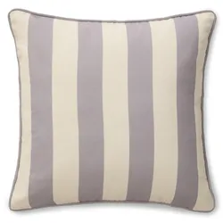 benuta Nest In- & Outdoor Kissen Reed Grau 45x45 cm - Teppich für Balkon, Terrasse & Garten
