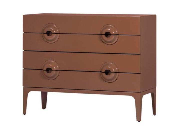 WOOOD Merge Ladekast/Commode - Hout - Oud Roze - 89x110x44
