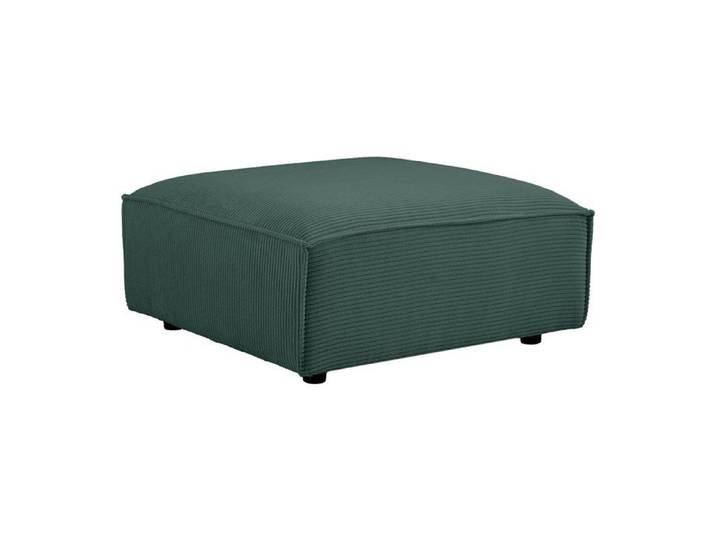 Pouf en velours côtelé vert RUZOLO