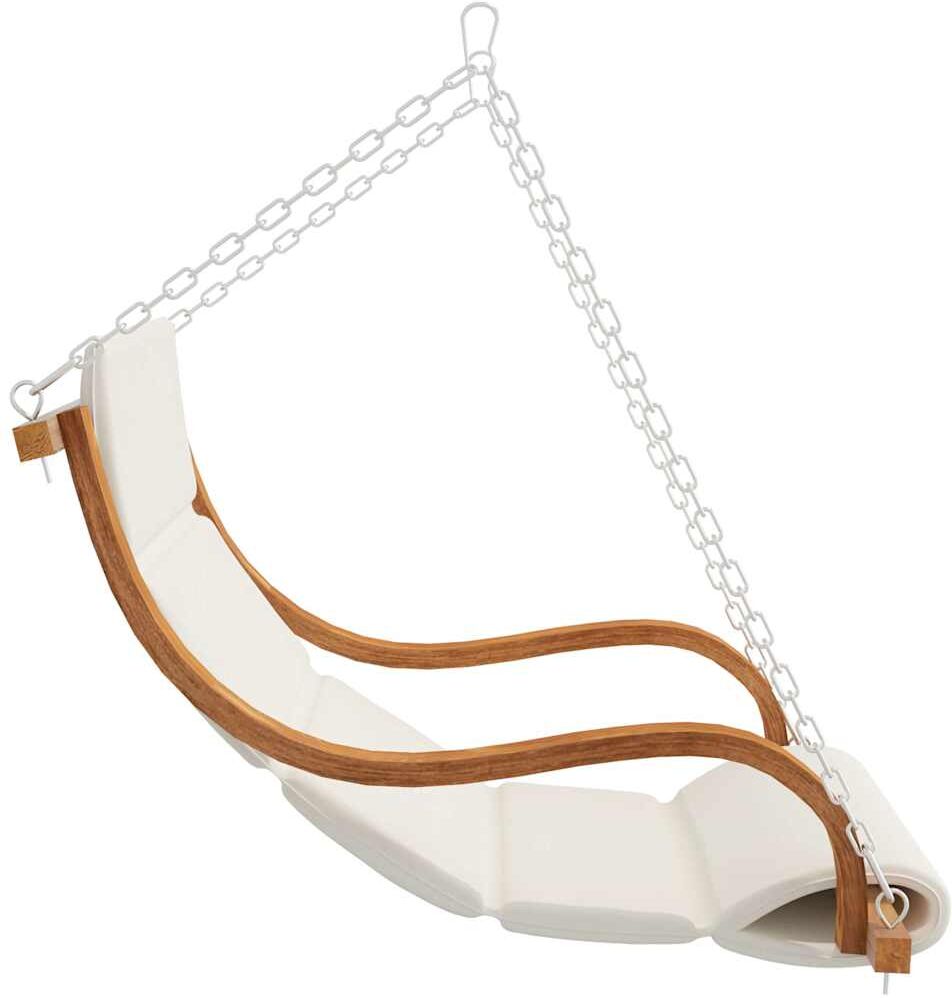 vidaXL Balancelle sans balançoire et coussin Bois courbé
