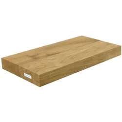 DELUKE® Wandregal Holz schwebend KYLO - Eichenholz Massiv | Bücherregal Schwebendes Regal Hängeregale für Wohnzimmer | 60x22x4cm