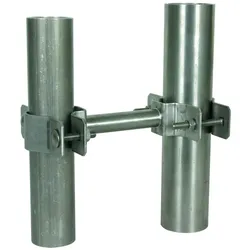 Dehn 105162 Befestigungsschelle für Rohre D 40mm / D 45-65mm m. Distanzstück L 95mm NIRO BSC D40 DS95 D45.65 V2A BSCD40DS95D4565V2A