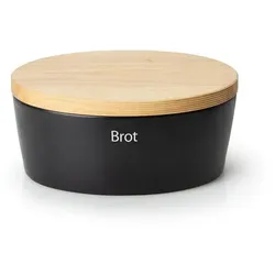 Continenta Brottopf 30 x 23 13,5 cm Keramik Schwarz
