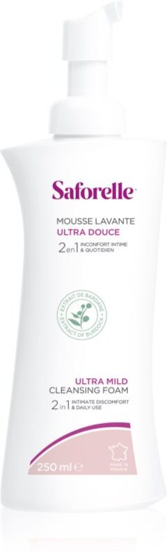 Saforelle Mousse ultra mild foam cleanser for intimate areas 250 ml