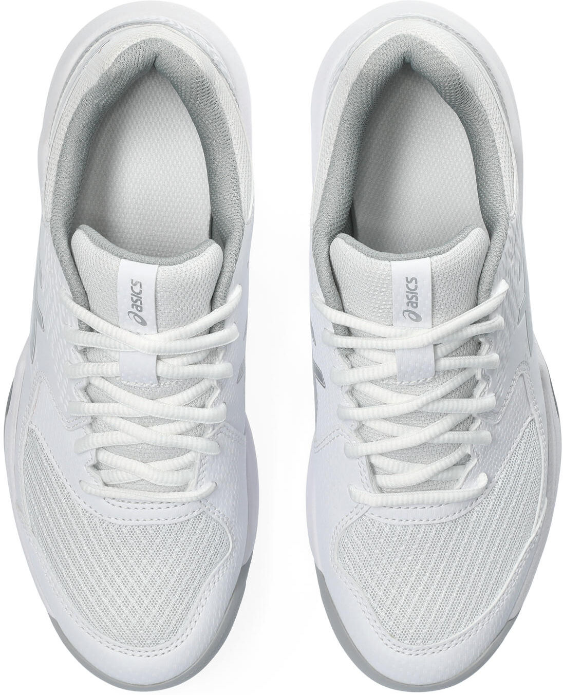 Tennisschuh ASICS "GEL-DEDICATE 8", Damen, Gr. 42,5, weiss (weiß), Synthetik, Textil, Schuhe Tennisschuh, Multicourt-Schuh, Allcourt-Schuh weiß 42,5