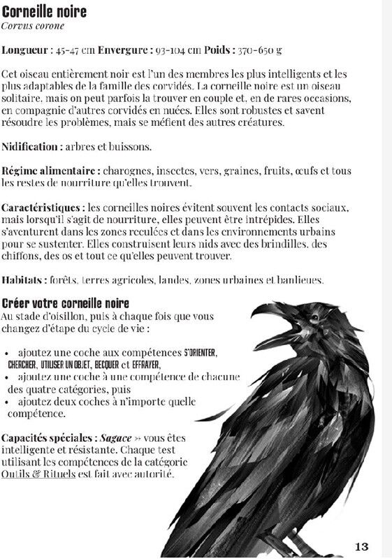 La French Print La Voie du Corbeau - Jeu de rôle solo