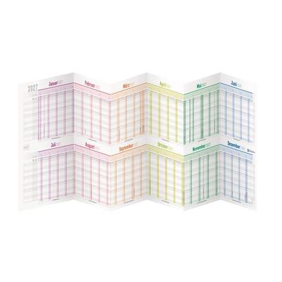 Urlaubs-/Team-Kalender Leporello A4 2027