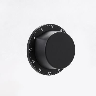 Lush Living Finds Stainless Steel Mechanical Alarm Clock Kitchen Timer, Magnetic Baking Reminder, Time Management Timer Tool black