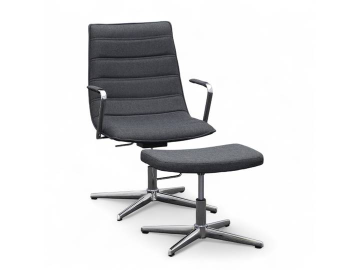 Lounge Sessel Topstar Sitness Relax Inkl. Ottomane Anthrazit, Neu