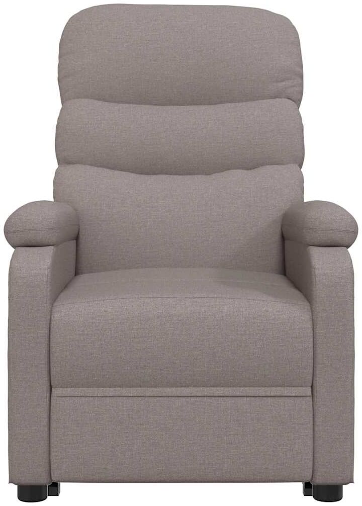vidaXL Fauteuil inclinable Taupe Tissu