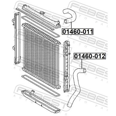 FEBEST Kühlmittelrohrleitung 01460-011 für TOYOTA