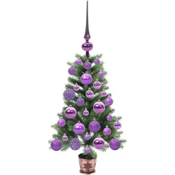 vidaXL, Weihnachtsbaum, Keno (mit 61 lila Bällen) (65 cm)