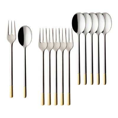 Besteck-Set VILLEROY & BOCH "Kaffeebesteck Bundle Ella 12er Set edelstahl", silber (edelstahl), 12, Essbesteck-Sets, Spülmaschinenfest