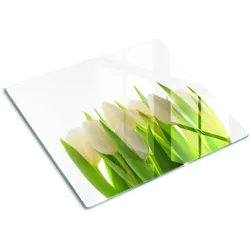 GLASPLATTE 60x52 cm Tulpen