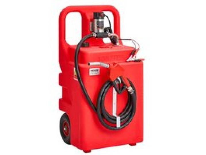 VEVOR Kraftstofftrolley, 121 L, Kraftstoffkanister mit 12 V DC Kraftstofftransferpumpe, 3,96 m Förderschlauch & Düse, Gasbehälter für Motorboote, Geländefahrzeuge, Generatoren, Diesel & Kerosin