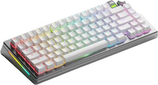 Glorious Gaming GMMK 3 PRO 75% Mechanisch Toetsenbord - Zilver - USB, RF Draadloos en Bluetooth - RGB LED - QWERTY