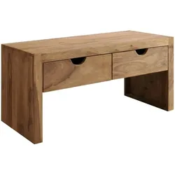 WOLFMÖBEL Garderobenbank Yoga Holz Braun Sheesham