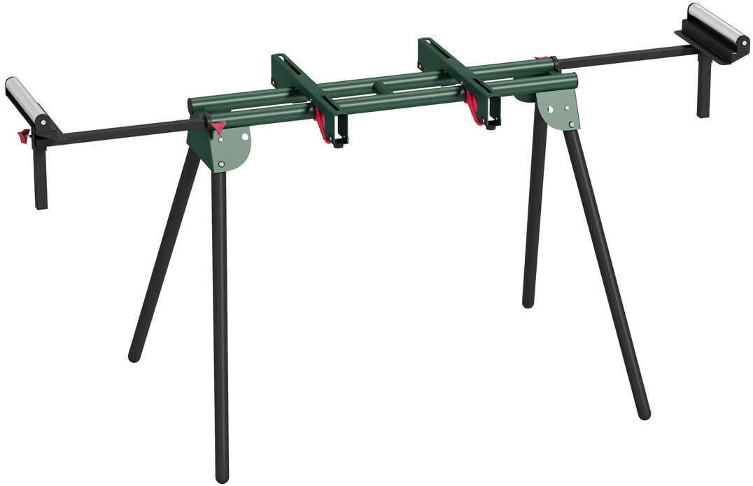 Rio HOMCOM Universal Mitre Saw Stand with Adjustable Rollers and Support Arms Green 76cm H X 94cm W X 63cm D