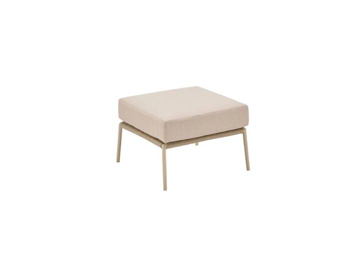 CASA DOMA Messina Loungehocker - Rope fossil Modern Country, Organic Modern