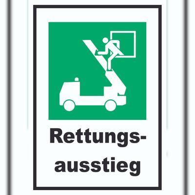 HB-Druck Rettungsausstieg A6 (105x148mm) Schild