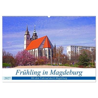 Frühling in Magdeburg (Wandkalender 2027 DIN A2 quer), CALVENDO Monatskalender