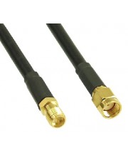 InLine WLAN Kabel R-SMA-Stecker auf R-SMA-Kupplung 0,3m 0,3 m (40860)