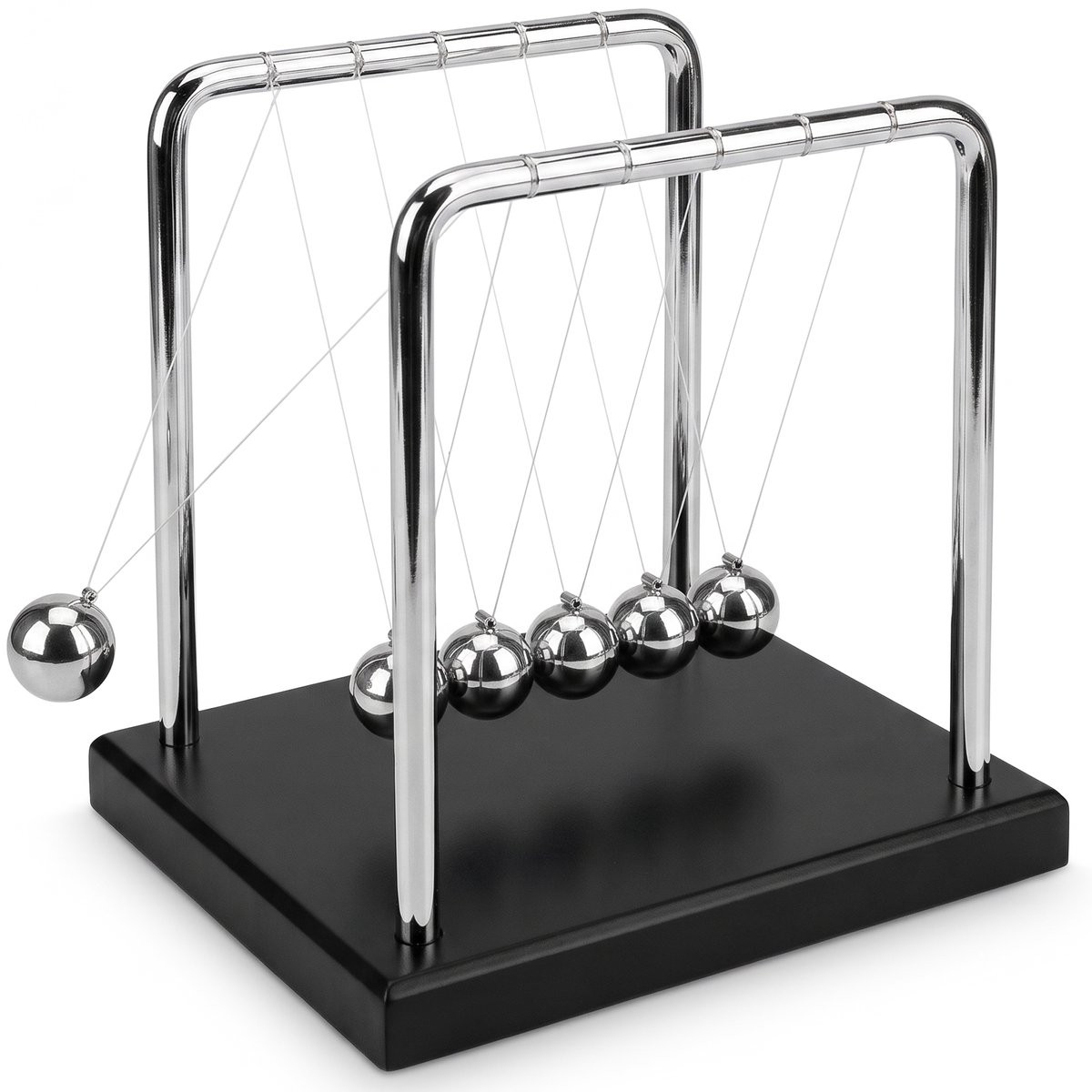 Diydash Newton Cradle XL - Newton Pendel Decoratie voor Kantoor en Bureau
