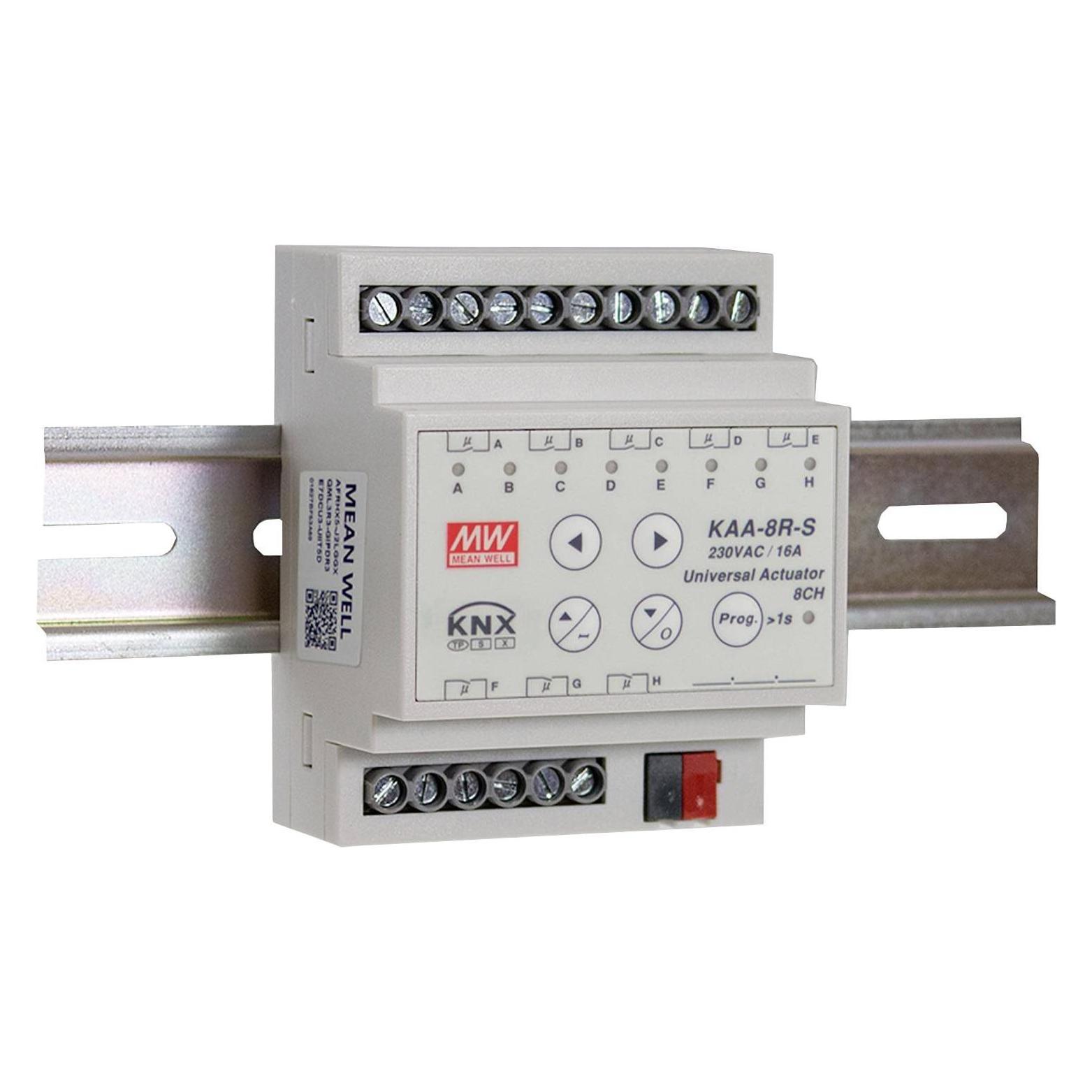 MeanWell Mean Well KAA-8R-10S Universal-Schaltaktor 8-Kanal (Schaltaktor) (KAA-8R-10S)