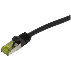 Synergy 21 Synergy Patchkabel RJ45, CAT6A 500Mhz, 7.5m, schwarz, S-STP(S/FTP), PUR Indoor/Outdoor/Indu (UV/Wate (CAT6a, 7.50 m), Netzwerkkabel