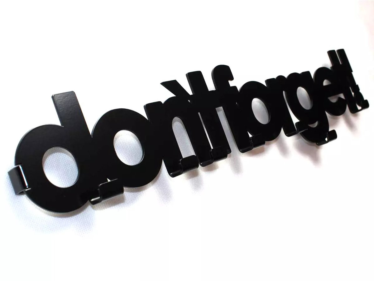 Decorizzly Metalen Wandhaak Don't Forget