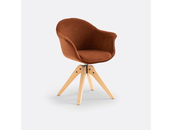 LA REDOUTE Fauteuil de bureau rotatif, Melona Orange Cuit