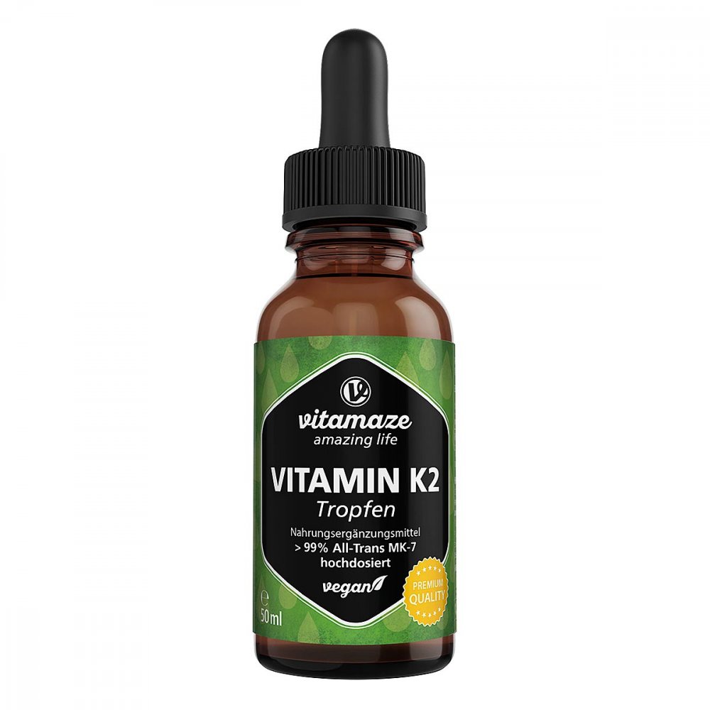 Vitamaze GmbH Vitamin K2 Mk7 Tropfen hochdosiert vegan 16819305