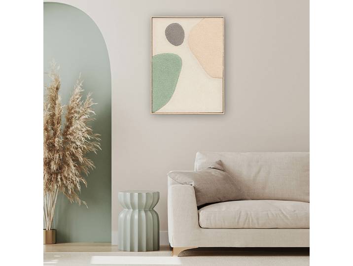 Image Champs de Lune Fluffy jade A Tissu mélangé Multicolore 60 x 80 x 4cm