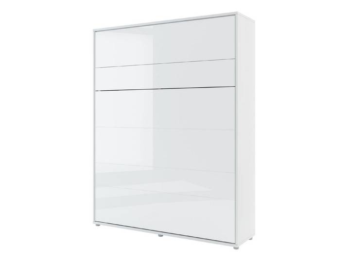 MIRJAN24 Schrankbett Bed-Concept BC-12 Vertical 160x200 (Leistenlattenrost aus Holz) Beleuchtung als Option, Geräuschloses Schließen