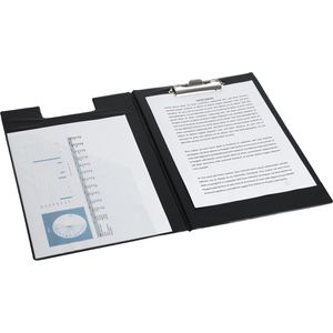Rapesco Klemmbrettmappe CD1L00B2, A4, Kunststoffbezug, schwarz