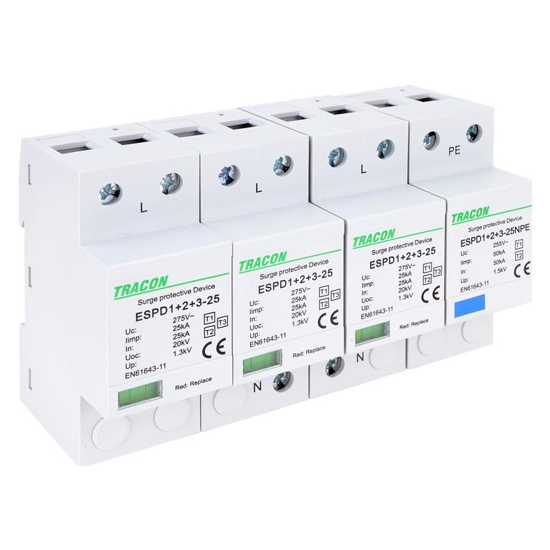 Tracon Allgemeines Produkt (TR-ESPD1+2+3-25-3+1P)