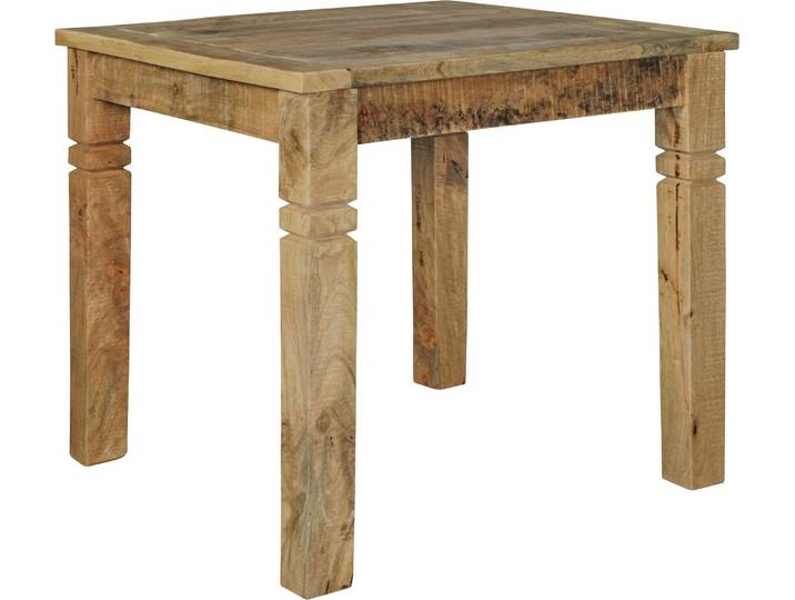 Esstisch RUSTICA 80 x 80 x 76 cm Mango Massivholz