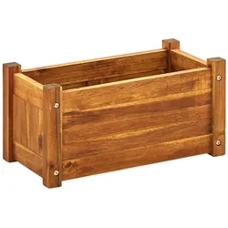 Helloshop26 - Hochbeet für Pflanzen und Blumen Garten 50 x 25 x 25 cm Akazienholz 02_0001189