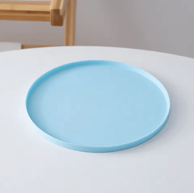 Inspire Curations CleanPaws Silicone Pet Feeding Mat For Cats & Small Dogs blue