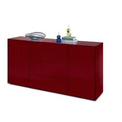 Mäusbacher Kommode Colors Glas Rot Bordeaux