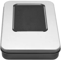 Alu-Box neutral 89x60x18 mm für USB-Speicherstick, silber
