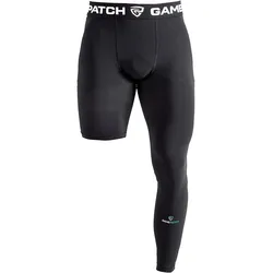 Gamepatch, Unisex, Funktionsunterhose, Single-leg tights LEFT (XL), Schwarz