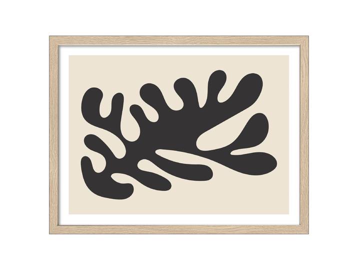 Image en bois Lignes et formes D Verre flotté, MDF Beige/Noir 33 x 43 x 1cm