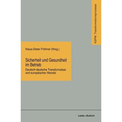 Sicherheit und Gesundheit im Betrieb, Taschenbuch von Klaus-Dieter Fröhner, VS Verlag für Sozialwissenschaften, 978-3-8100-1619-5