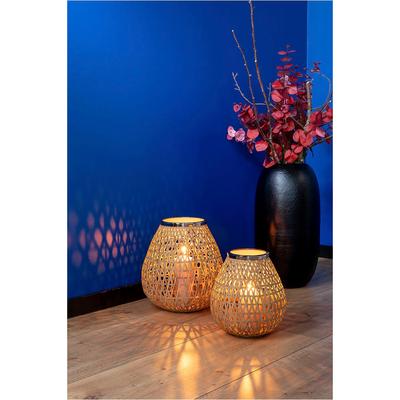 Tischvase FINK "BRASIL, Vase", schwarz, B:29cm H:55cm T:29cm Ø:29cm, Metall, Vasen