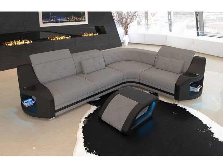 Stoff Ecksofa Genua L-Form